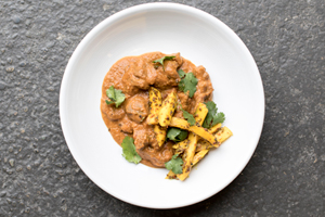 WILD BOAR MASALA CURRY WITH PICKLED GREEN MANGO