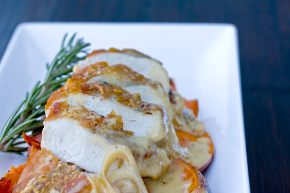 Pan-Roasted Chicken with Roasted Sweet Potatoes & Herbs