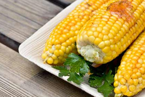 GRILLED CORN WITH CHILE-LIME COMPOUND BUTTER