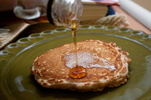 Spelt Pancakes Syrup