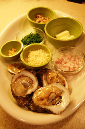 Mangalitsa Bacon Oyster Fixins'