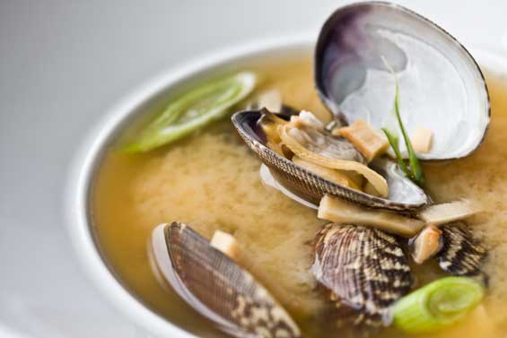 Evening Miso Soup with Mushrooms & Clams - Marx Foods Blog