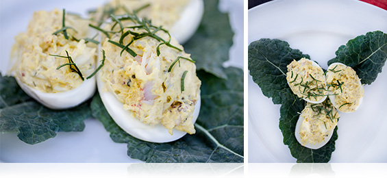 Crab “Deviled” Eggs - Marx Foods Blog