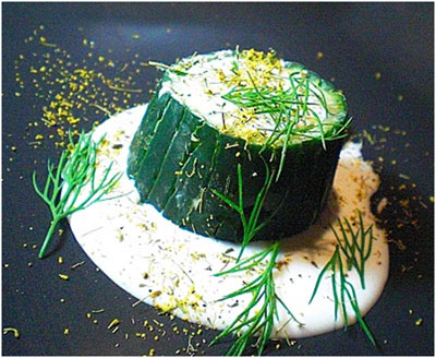 dill-pollen-cucumber-creme-fraiche