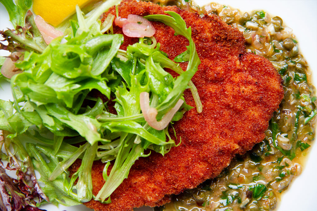 Iberico Lomo Milanese-Style Pork Cutlets with Butter, Lemon & Caper ...