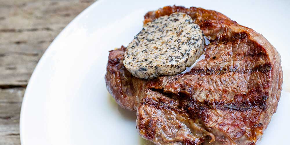 Black Garlic & Black Trumpet Mushroom Steak Butter