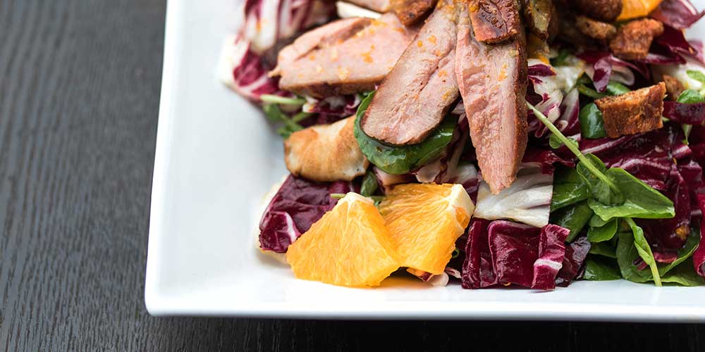 Duck, Shiitake & Radicchio Salad