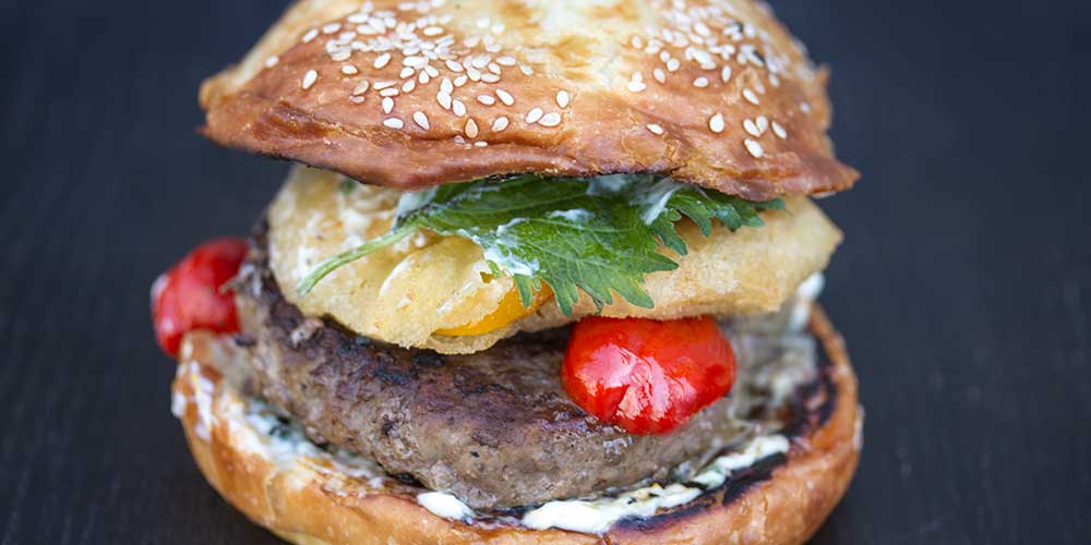 Grass-Fed Burgers w/ Meyer Lemon & Shiso