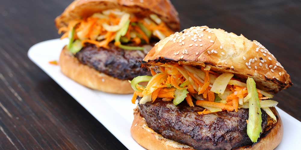 Grilled Kobe Beef Burgers