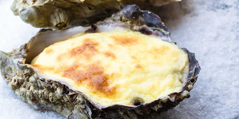 Mushroom & Lemon Baked Oysters