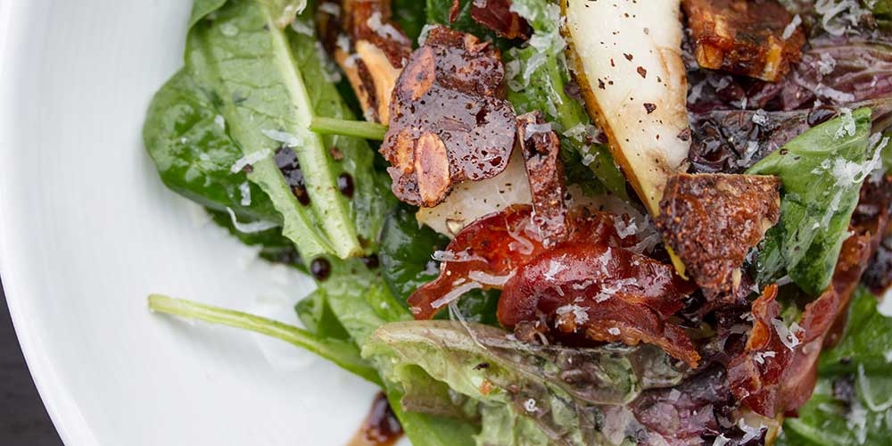 Pear, Panforte & Pancetta Salad