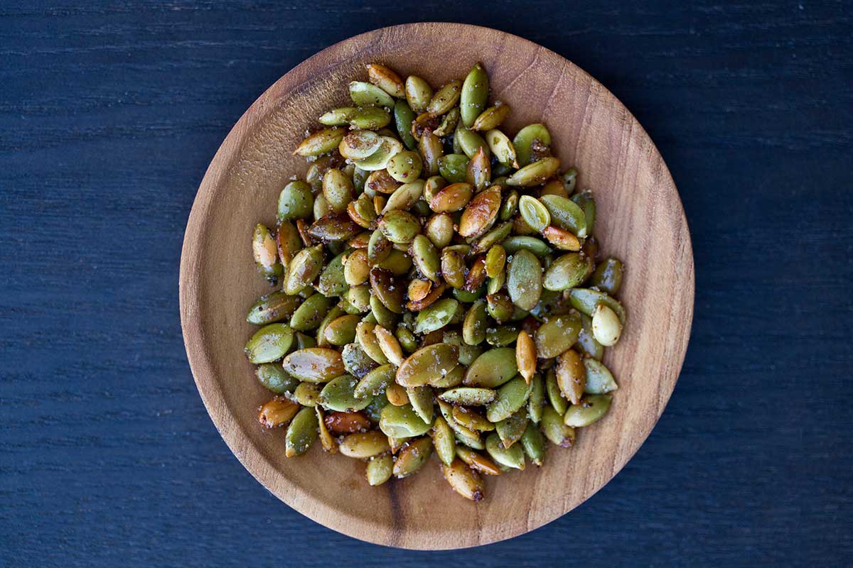 Salty-Sweet Toasted Pumpkin Seeds | Marx Foods Blog