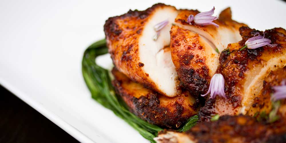 Spiced Poulet Rouge Chicken with Honey–Vinegar Glaze