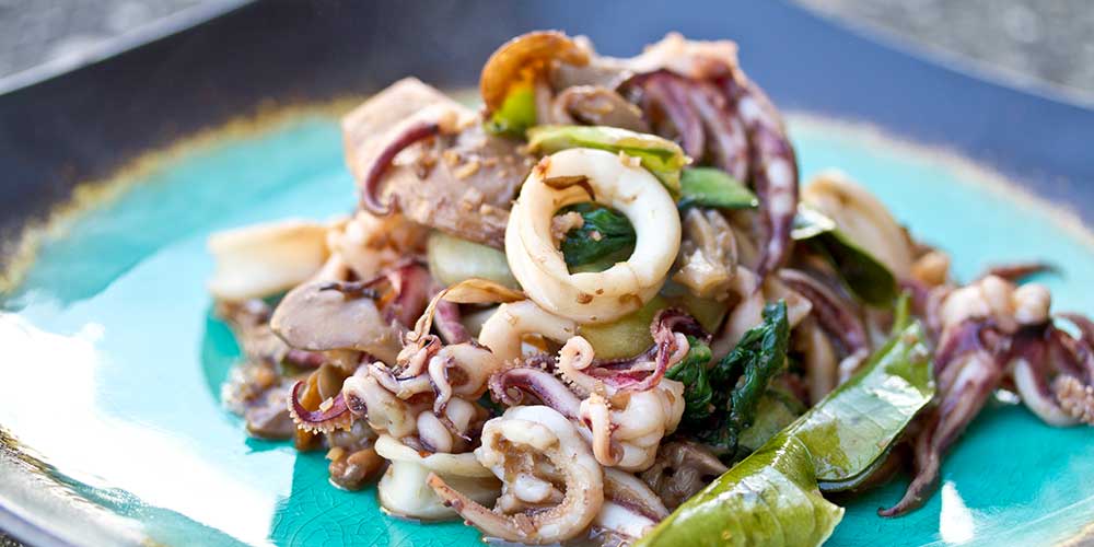 squid stir fry