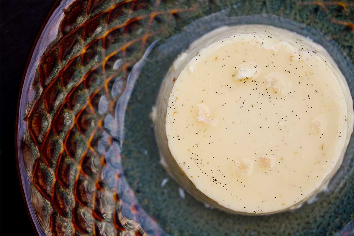 Vanilla Pot au Crème with Shagbark Syrup