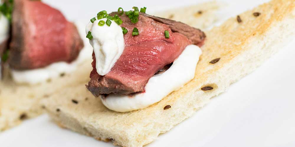 Karen Oliver’s Venison Appetizers with Horseradish Cream Sauce