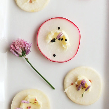Radish, Turnip & Chive Blossoms