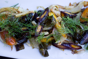 ROASTED FENNEL, CARROTS & POBLANO CHILIES