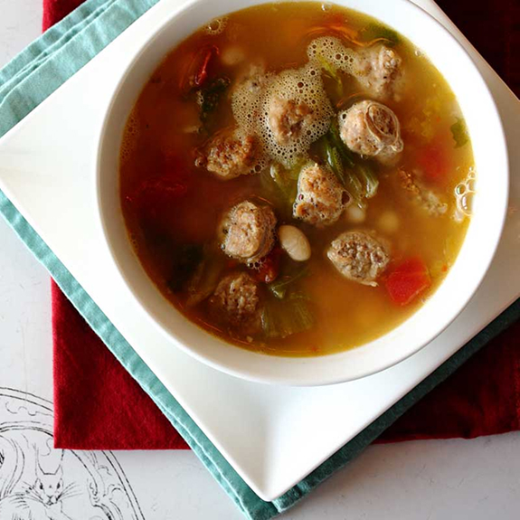 Sausage, Escarole & White bean soup