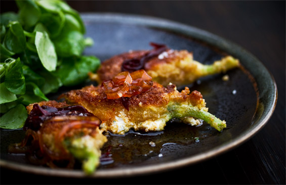 Stuffed Squash Blossoms